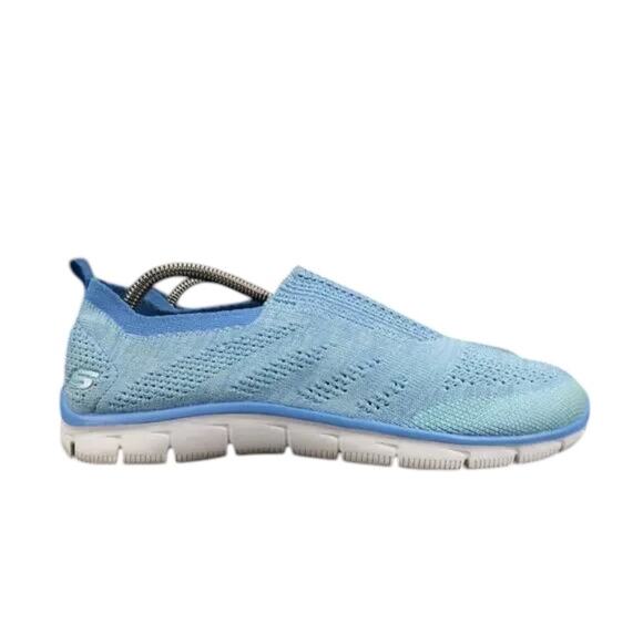Skechers Shoes Womens 9.5 Sneakers Slip On Lifestyle Active Comfort Empire Blue - Picture 1 of 15